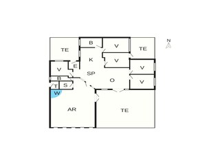 Vakantiehuis Harboøre Grondplan 48