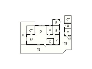 Vakantiehuis Ulvshale Grondplan 5