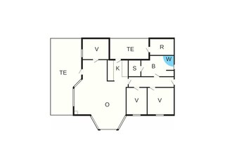 Vakantiehuis Hals Grondplan 42