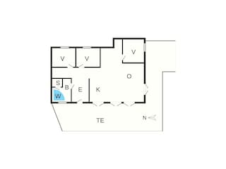 Vakantiehuis Bratten Strand Grondplan 29
