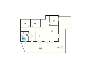 Vakantiehuis Bratten Strand Grondplan 41