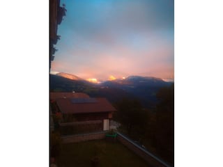 Die Dolomiten grüßen aus der Ferne zum letzten