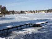 winterlicher Ausblick vom Grundstück