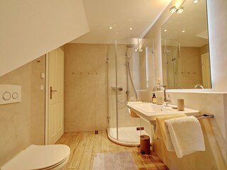 Duschbad/WC im Dachgeschoß