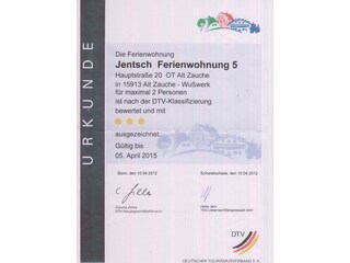 Ferienwohnung Alt Zauche Dokument 16