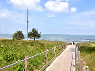 Strandabgang vor dem Haus
