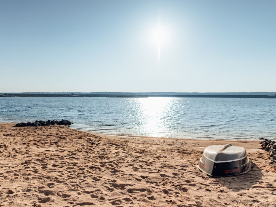 strand mit boot