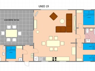 Vakantiehuis Brouwershaven Grondplan 20