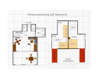 Les Heures Bleues Superbe mit Mezzaine