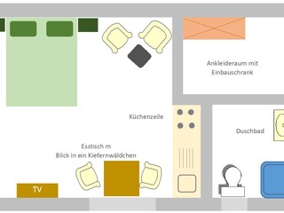 Appartamento Glowe Pianta del piano 21