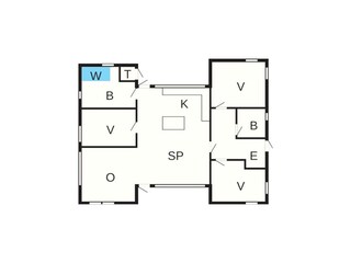 Vakantiehuis Trend Grondplan 46