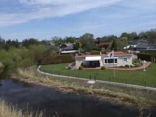 Blick auf das Ferienhaus