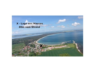 Lage des Hauses 80m vom Strand