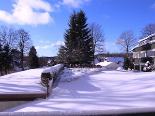 Blick vom Balkon