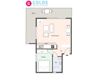 Apartment St. Peter-Ording Grundriss 21