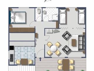 Appartamento per vacanze Les Arcs sur Argens Pianta del piano 28