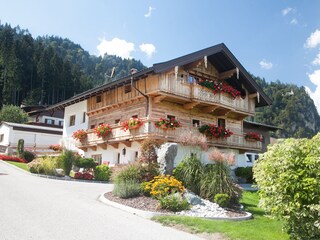 Aussenansicht Haus im Sommer