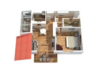 Appartement de vacances Winterberg Plan d'étage 38