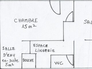 Schlafzimmer + angrenzendes Duschbad/Hauswirtschaftsraum