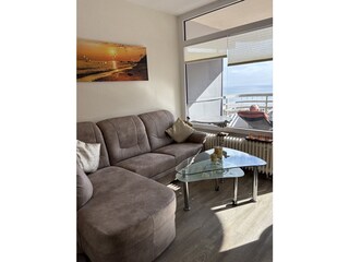 Wohnzimmer mit Meerblick