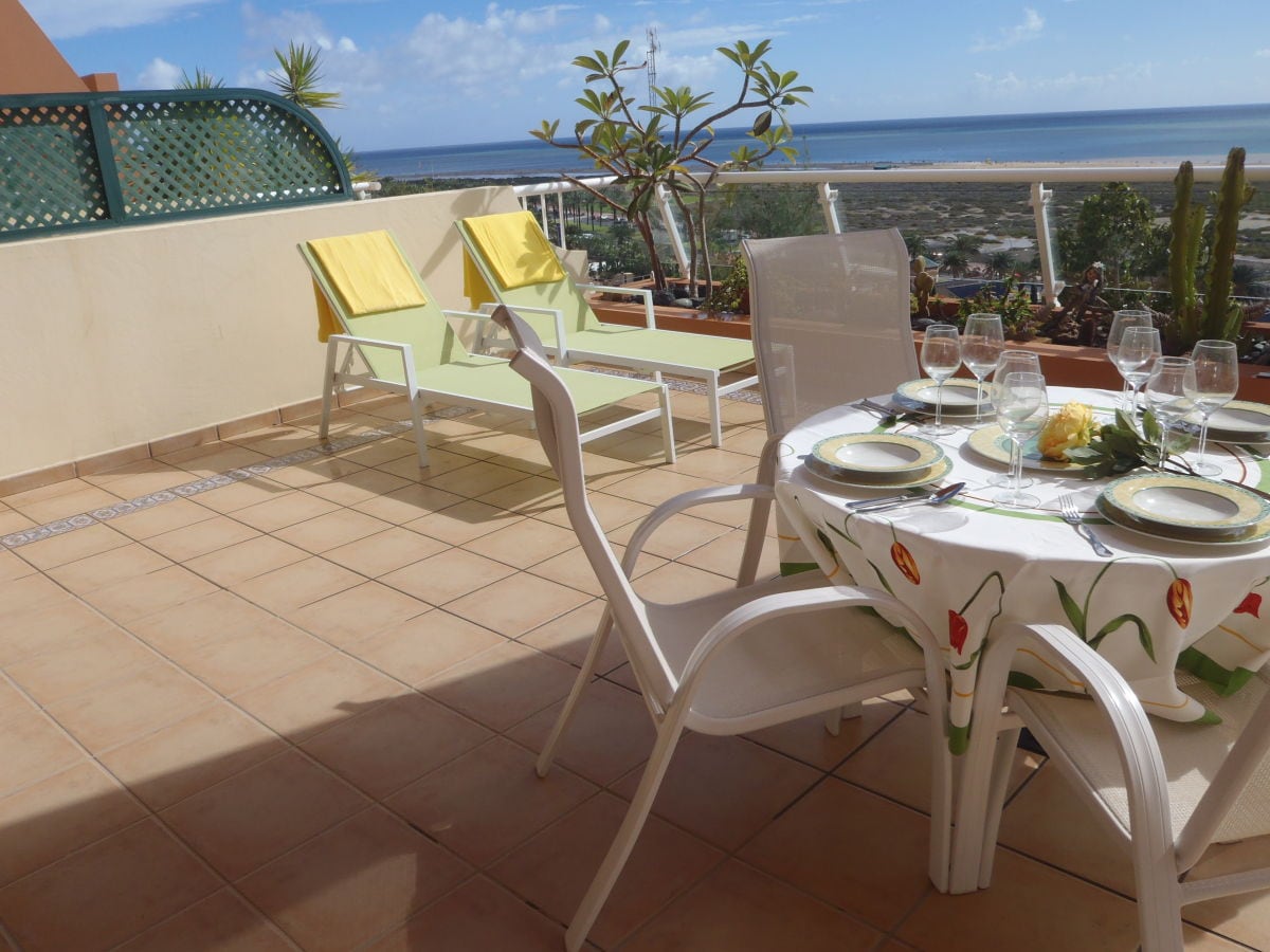 Sehr große und sonnige Terrasse den ganzen Tag über