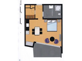 Appartamento per vacanze Friedrichshafen Pianta del piano 21