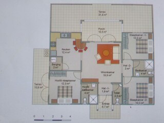 Villa Fontein Pianta del piano 25