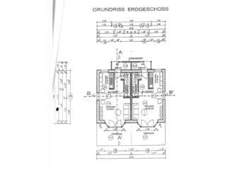 Grundriss EG für Ferienhaus (links)