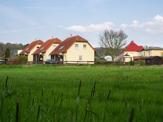 Blick von Richtung Achterwasser auf DHH