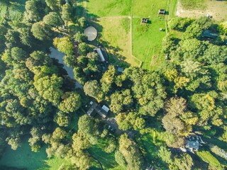 Das Areal ums Kutscherhaus von oben