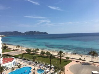 Strand direkt vor der Tür