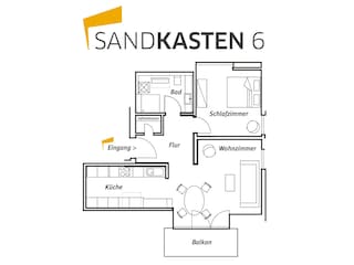 Grundriss der Wohnung