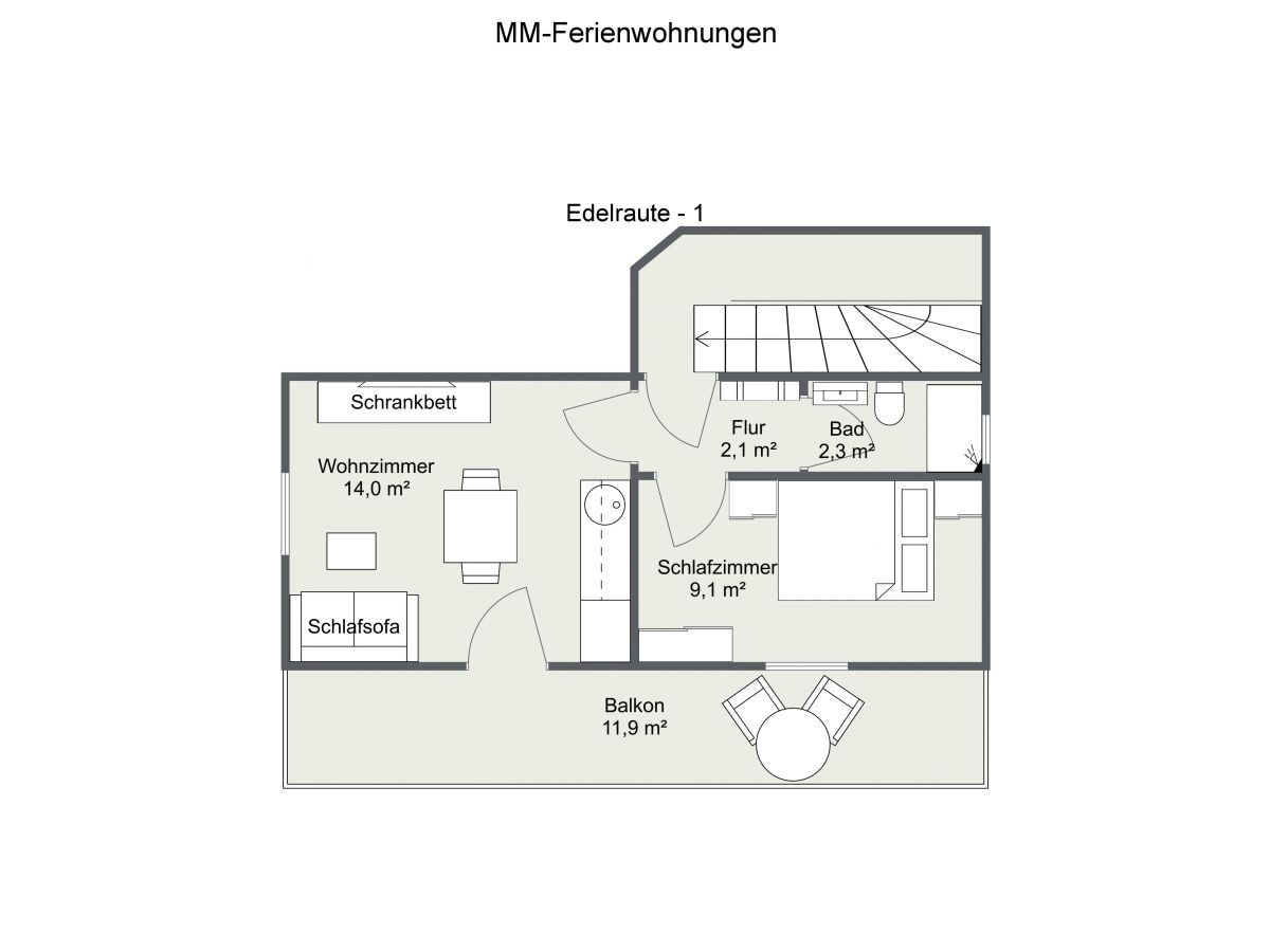 Grundriss Edelraute 1