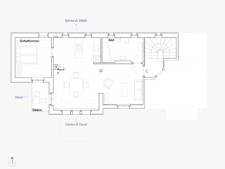 Grundriss Remise Loft