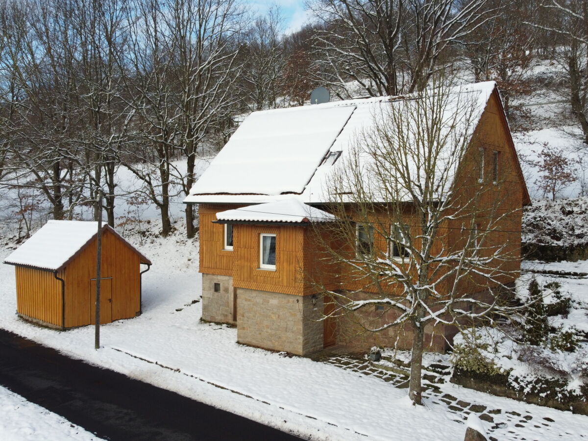 Ferienhaus im Winter