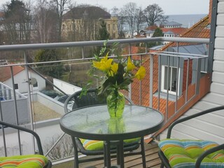 Westbalkon mit Meerblick