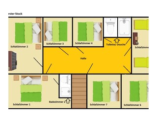 Vakantiehuis Serooskerke Grondplan 28