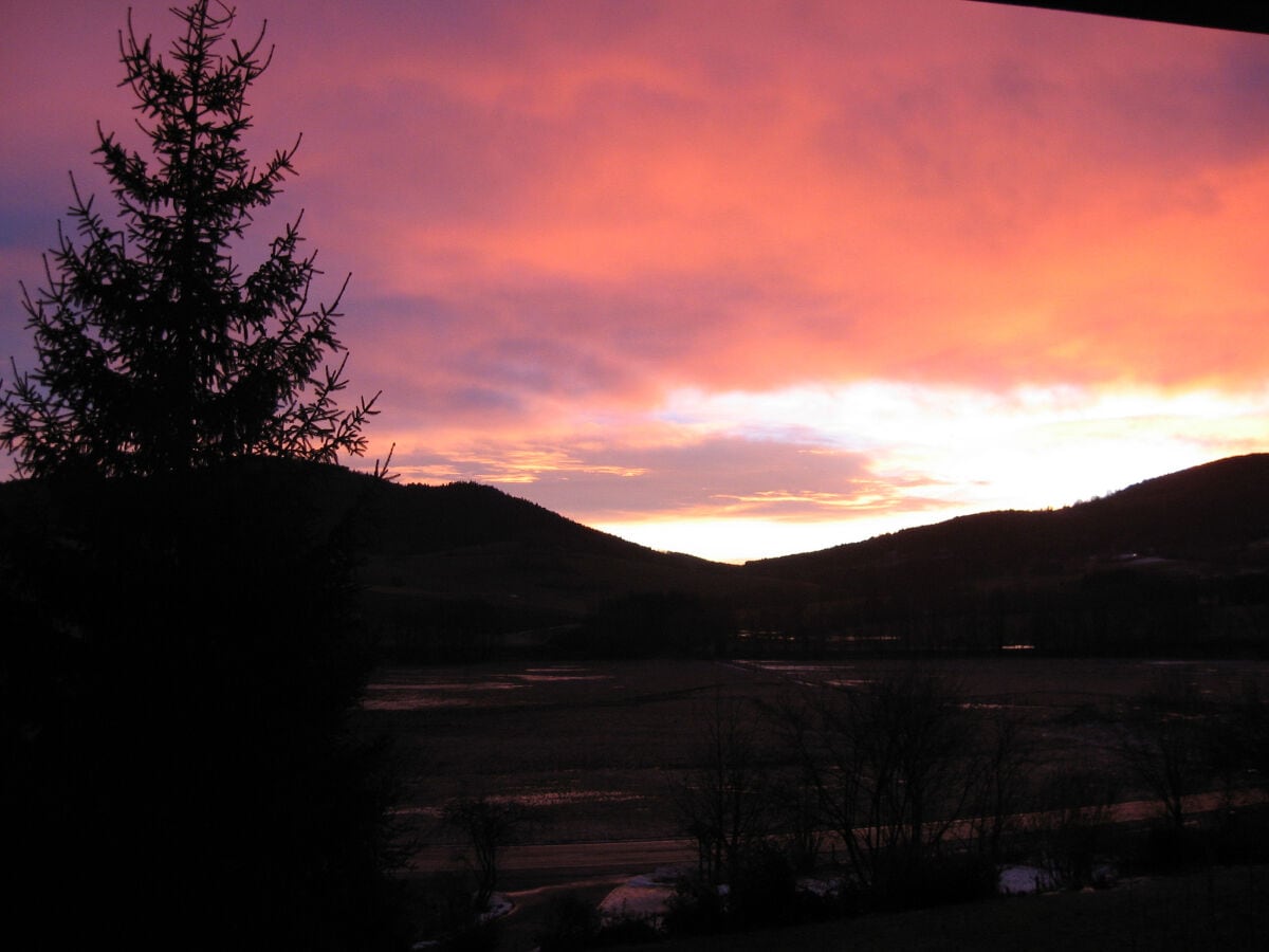 Sonnenaufgang vom Balkon