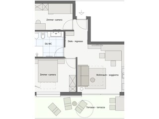 Appartamento per vacanze Naturns Pianta del piano 21