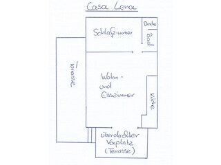 Casa per le vacanze Caldana Pianta del piano 20