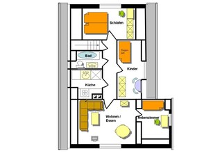 Appartamento per vacanze Lübeck-St. Lorenz Pianta del piano 4