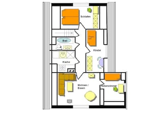 Appartement de vacances Lübeck-St. Lorenz Plan d'étage 4
