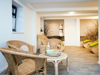 Ruhebereich der Sauna
