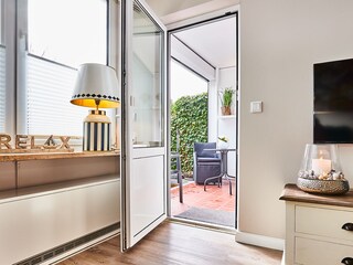 Blick vom WZ zur Terrasse