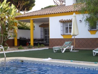 Exterior view: on the left side of the house, the ...