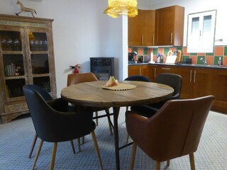 dining area and kitchenette