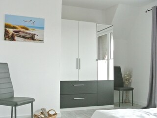 Blick ins Schlafzimmer