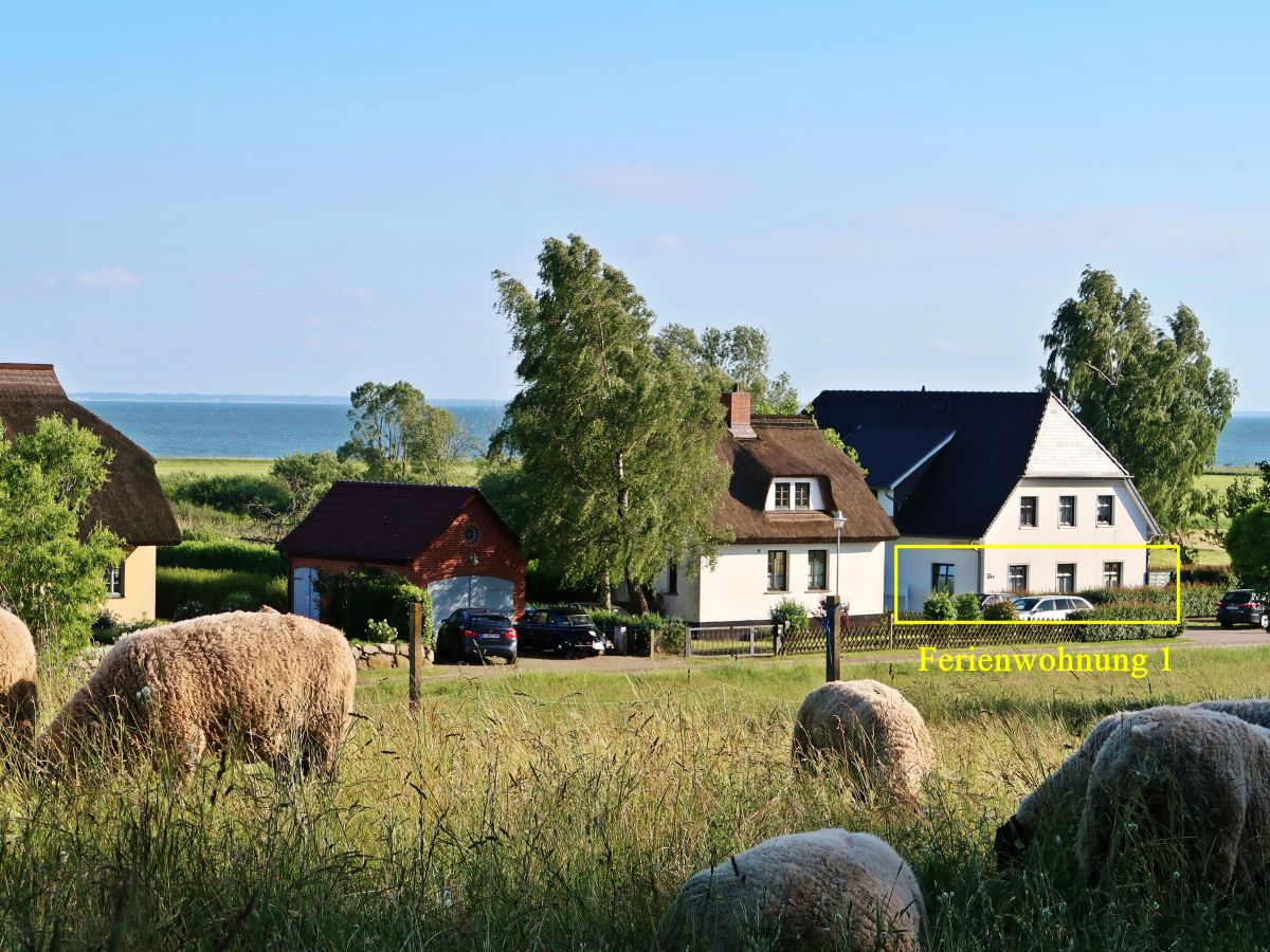 Blick von den Zickerschen Bergen auf die Fewo