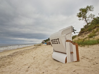 Strandkorb am Ostseestrand inklusive