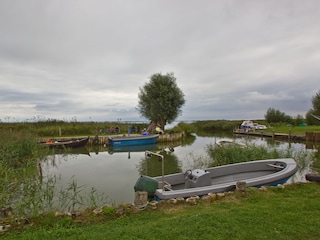 Hafen von Zempin am Achterwasser